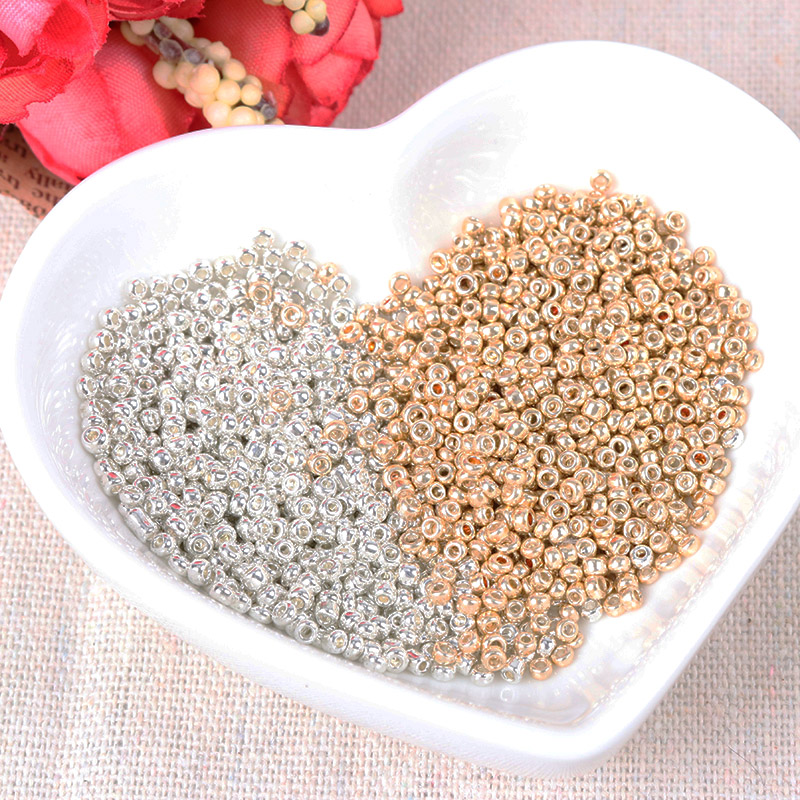 Glass Seed Beads 2Mm Jewelry Making - Perles d'espacement en verre cristal couleur