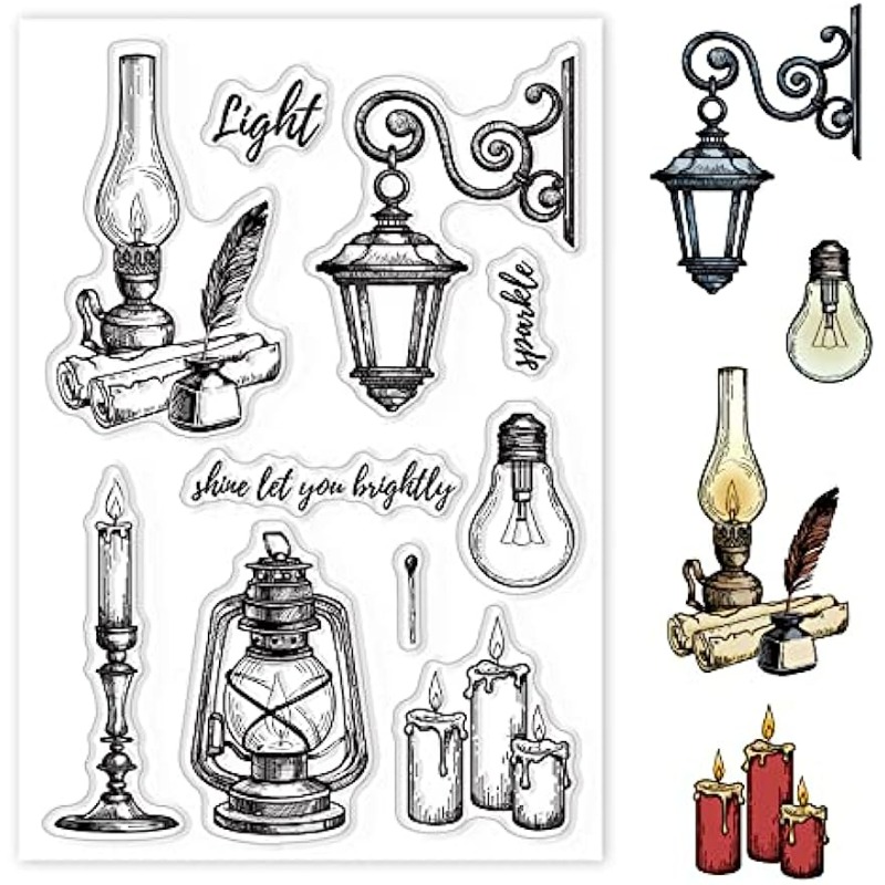 Clear Silicone Stamps For Card Making - Bougies à tampon Transparent en Silicone,