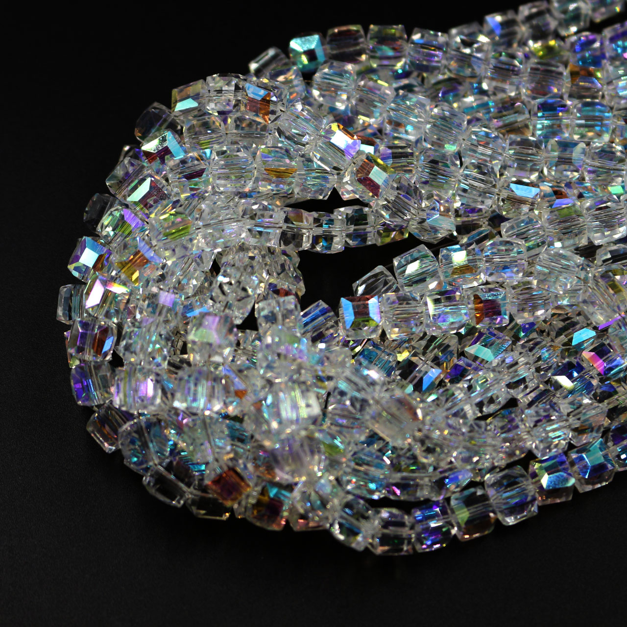 Glass Seed Beads 2Mm Jewelry Making - Perles d'espacement carrées en cristal à