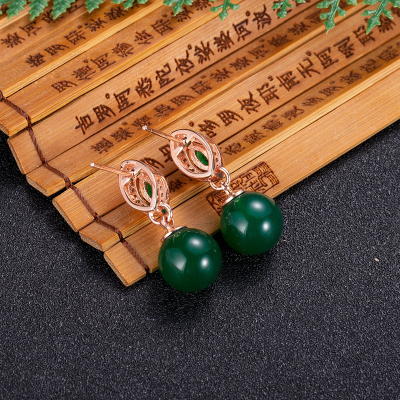 Beading - Boucles d'oreilles en perles naturelles diversifiées,