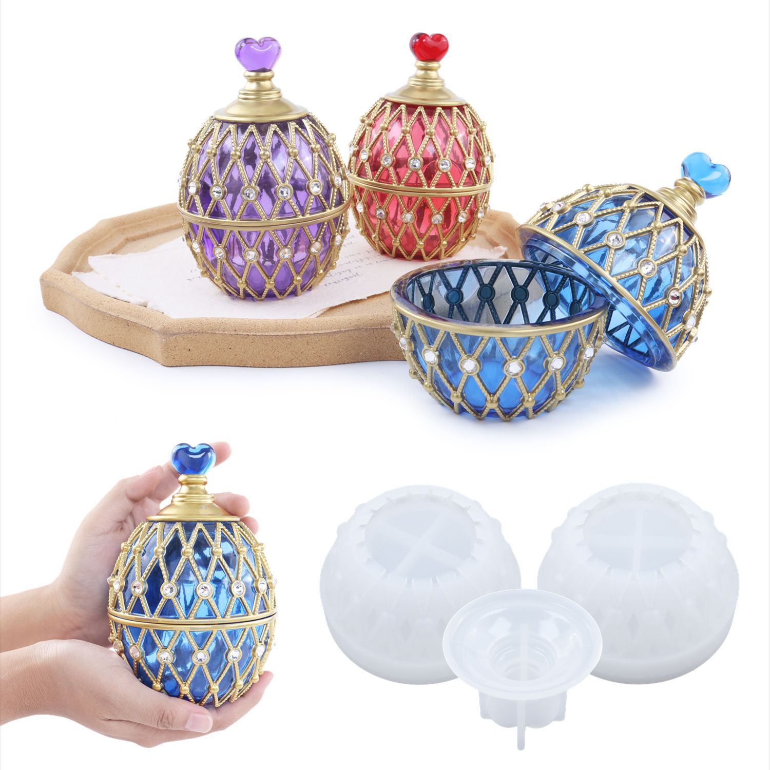 Boîte de rangement en forme d' - Silicone Epoxy Resin Molds Set avis et prix