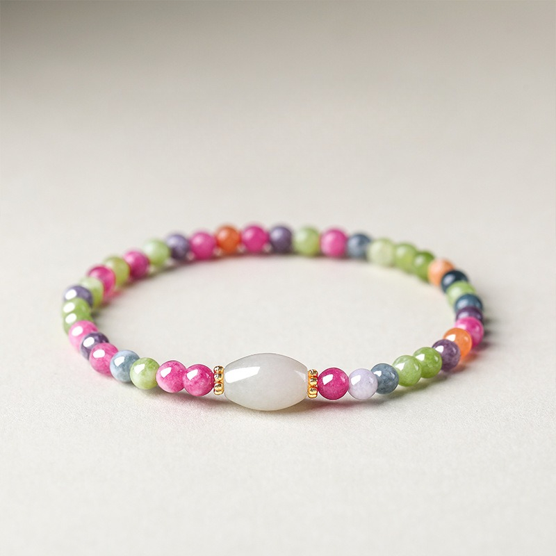 Bracelet en calcédoine colorée - Beading avis et prix
