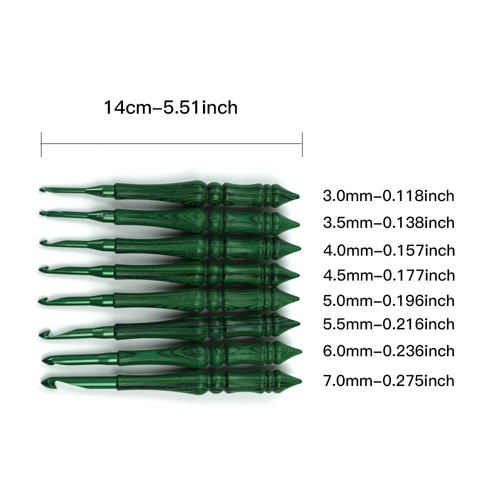 Ensemble d'aiguilles à crochet - Wooden Crochet Hooks Ergonomic Handle avis et prix