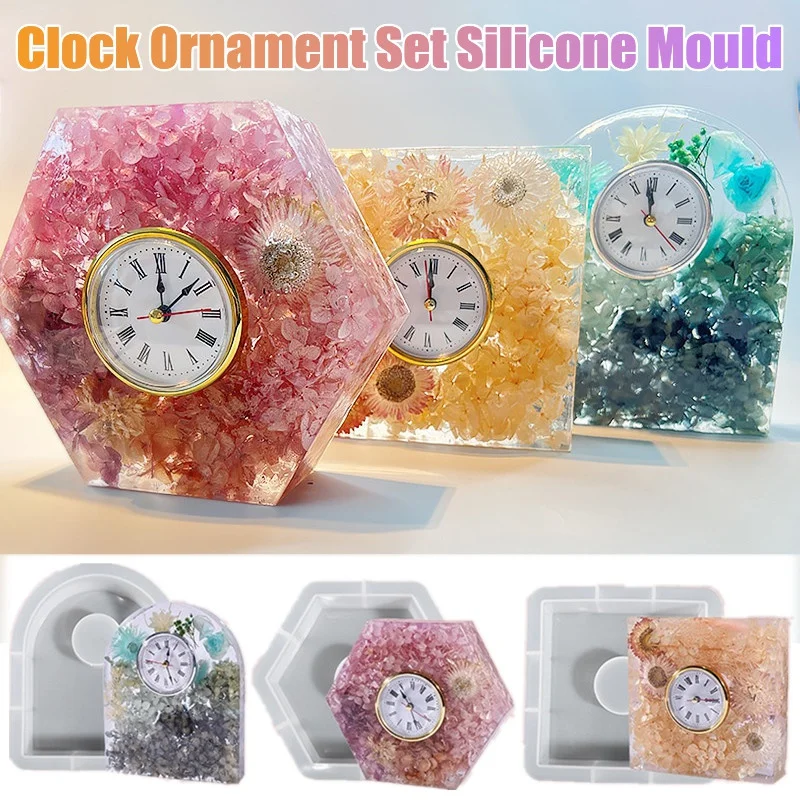 Ensemble d'ornements d'horloge - Silicone Epoxy Resin Molds Set avis et prix