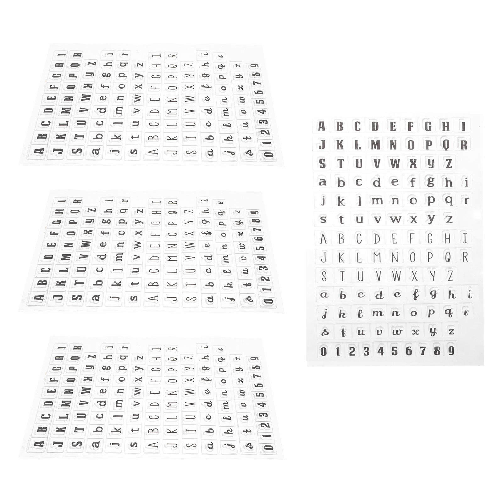 4 tampons transparents en sili - Clear Silicone Stamps For Card Making avis et prix