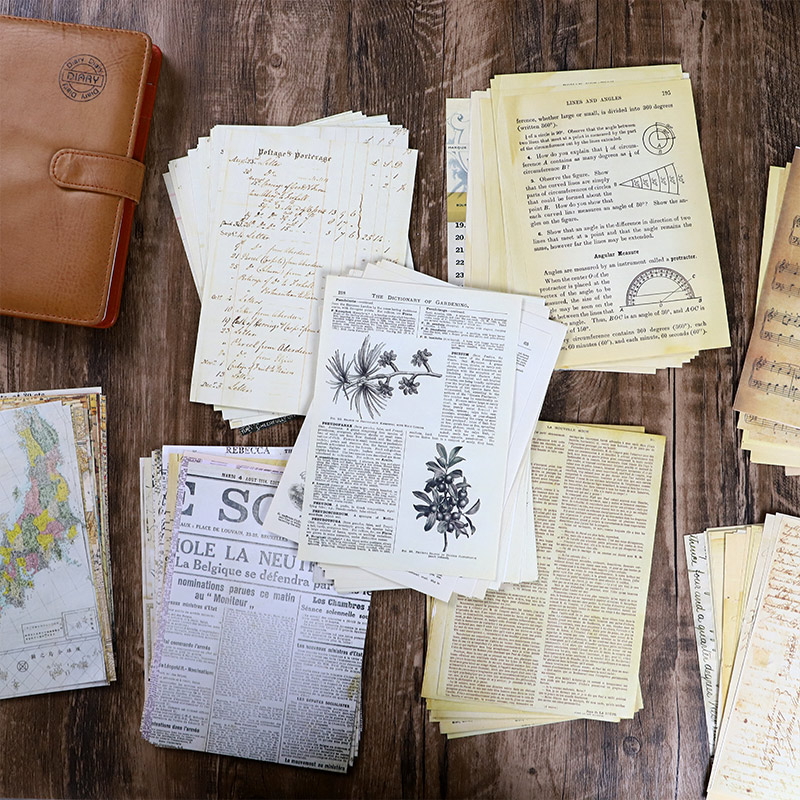 30 pièces ancienne carte fleur - Vintage Junk Journal Scrapbooking Paper avis et prix