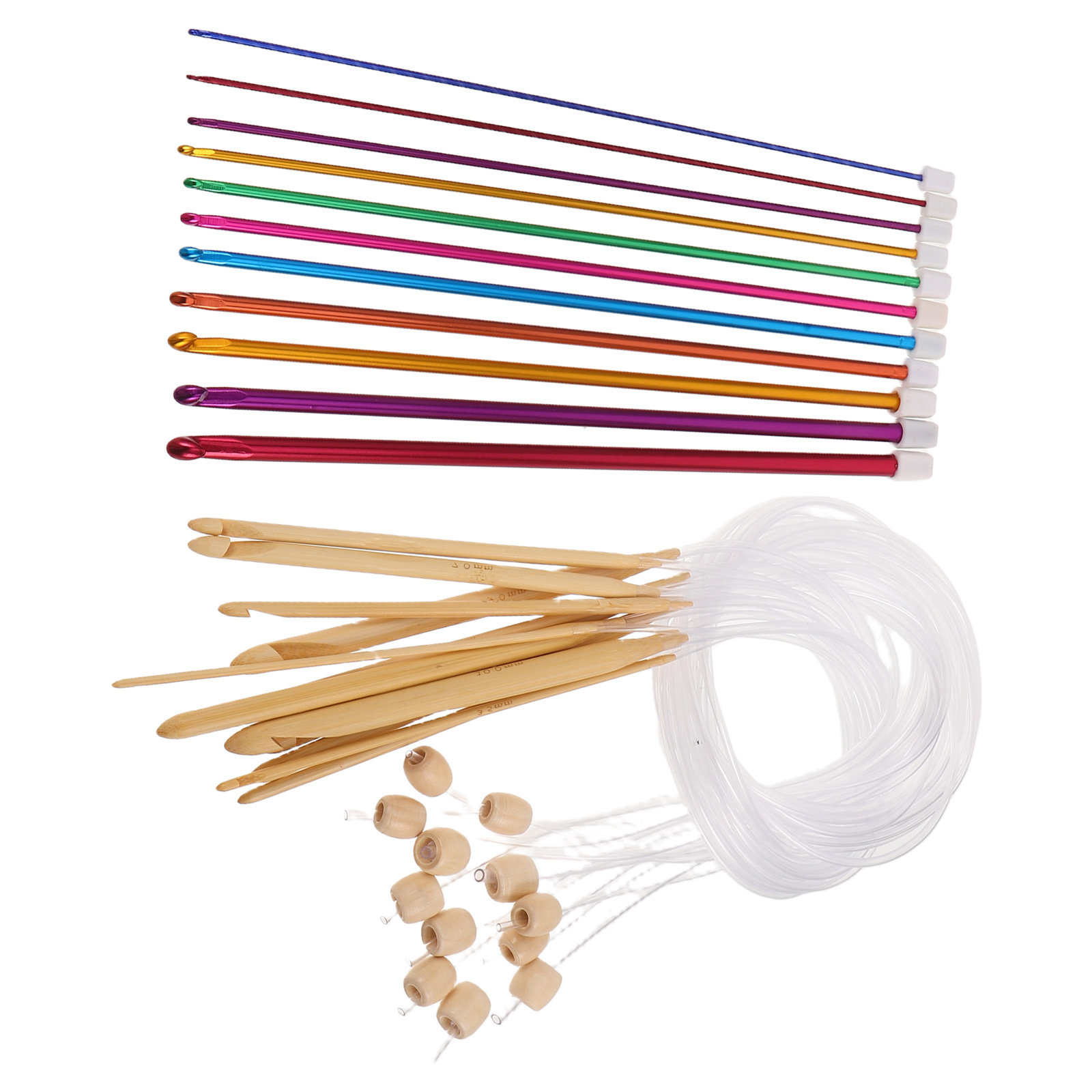 1 ensemble d'aiguilles à croch - Wooden Crochet Hooks Ergonomic Handle avis et prix