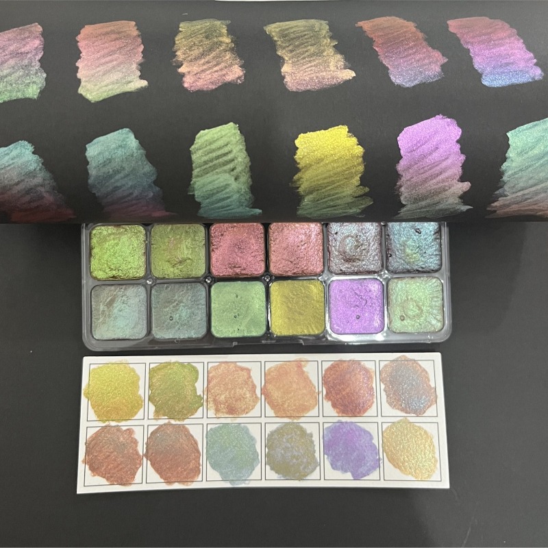 Peinture aquarelle solide camé - Watercolor Paint Set Solid Pigment avis et prix