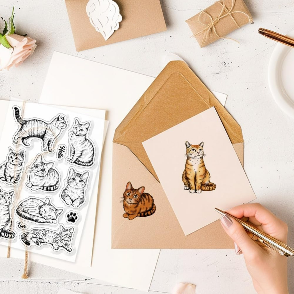 Timbres transparents en Silico - Clear Silicone Stamps For Card Making avis et prix