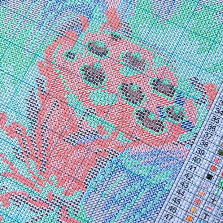 [ZZ8680-Gazelle bleue] |   Kit - Cross Stitch Stamped Kits Beginners avis et prix