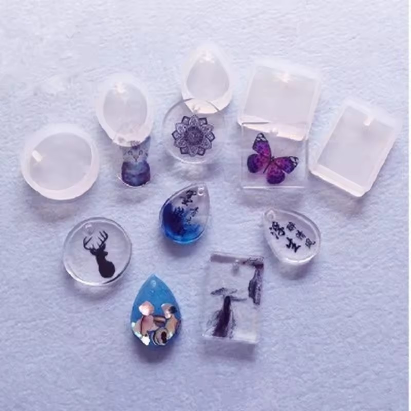 Kit de 20 moules en silicone p - Silicone Epoxy Resin Molds Set avis et prix