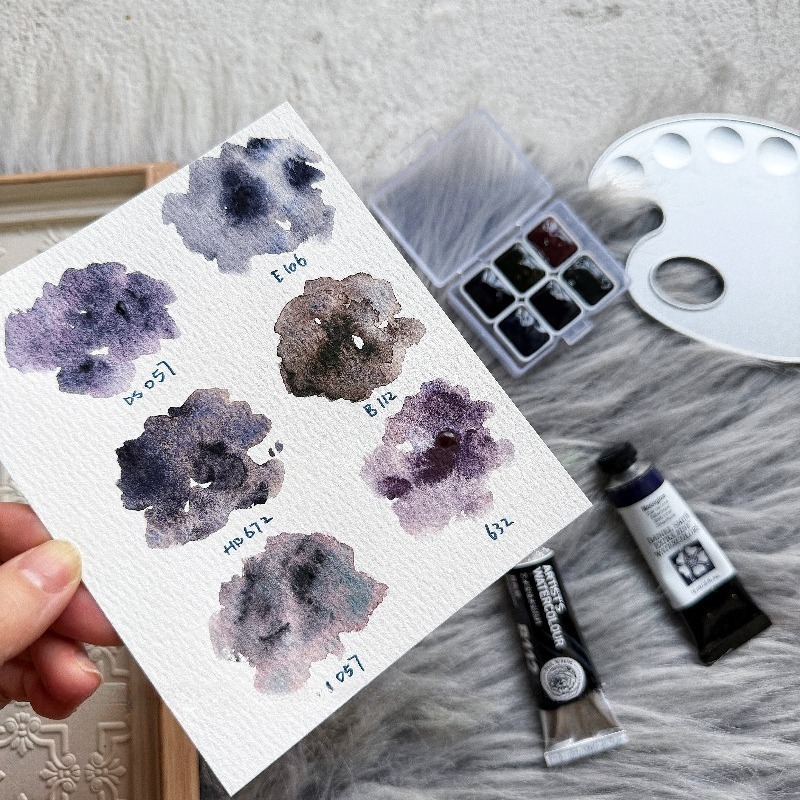 6 Couleurs 1ml Collection Nuit - Watercolor Paint Set Solid Pigment avis et prix